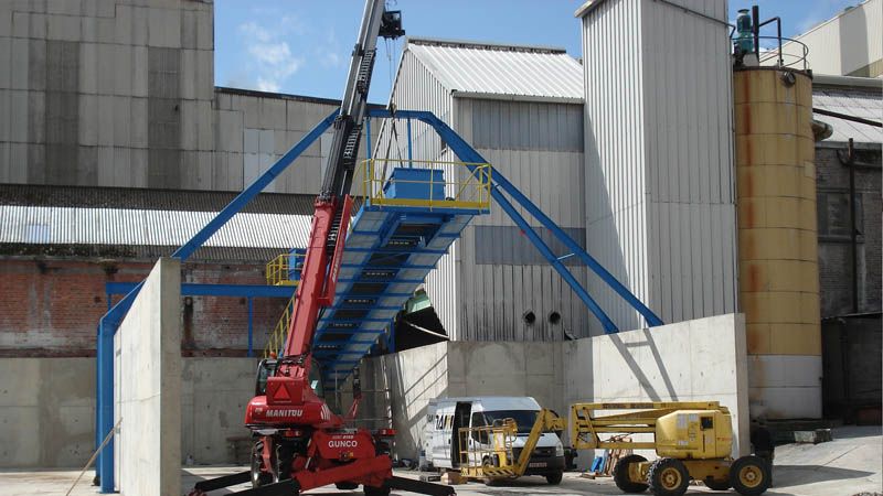 Placement d'un convoyeur sur site