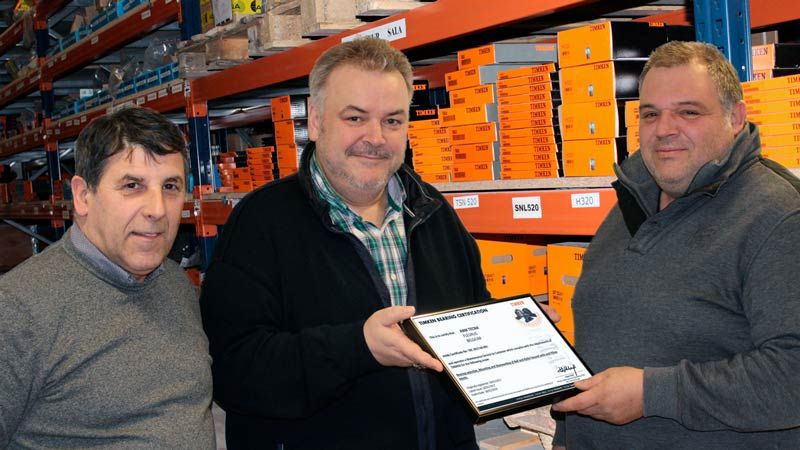 Remise de la Certification d'ABM TECNA par l'équipe de TIMKEN France