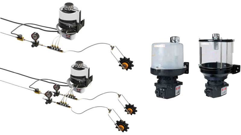 Système de lubrification de systèmes avec chaines de transmissions
