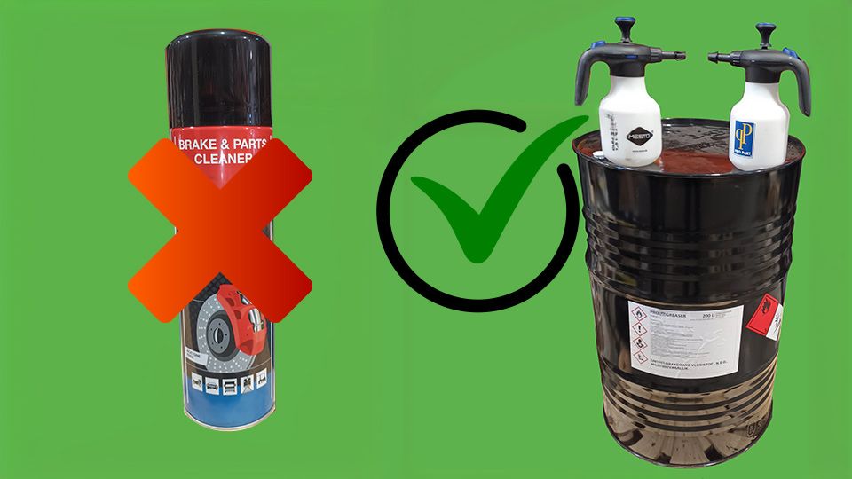 Remplacement d'aérosols par un système de pulvérisateur rechargeables et avec la pression générée par pompage