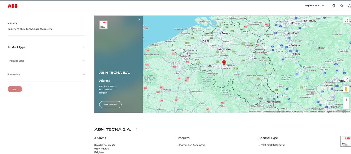 ABM-TECNA sur le site de ABB