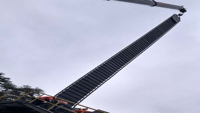 Remplacement de la bande d'un convoyeur