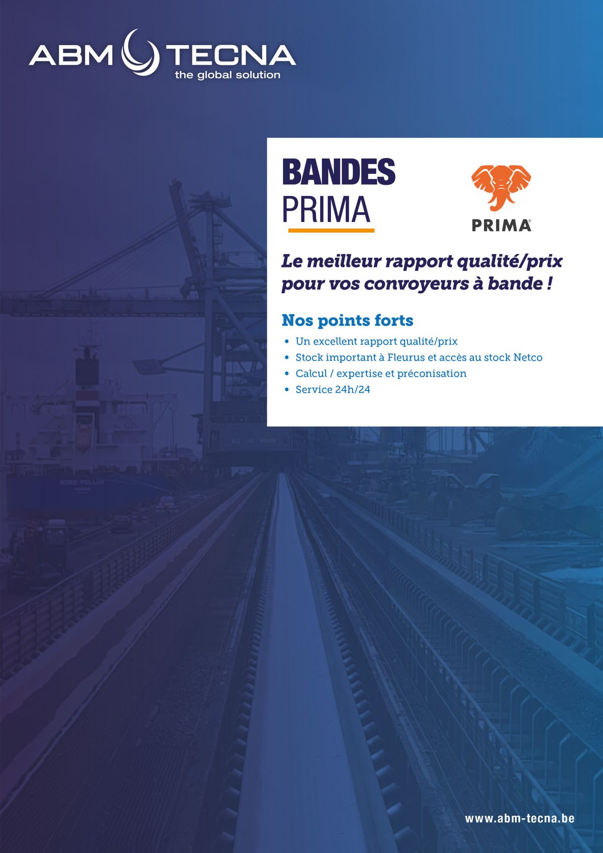 Catalogue de la gamme des bandes caoutchouc PRIMA