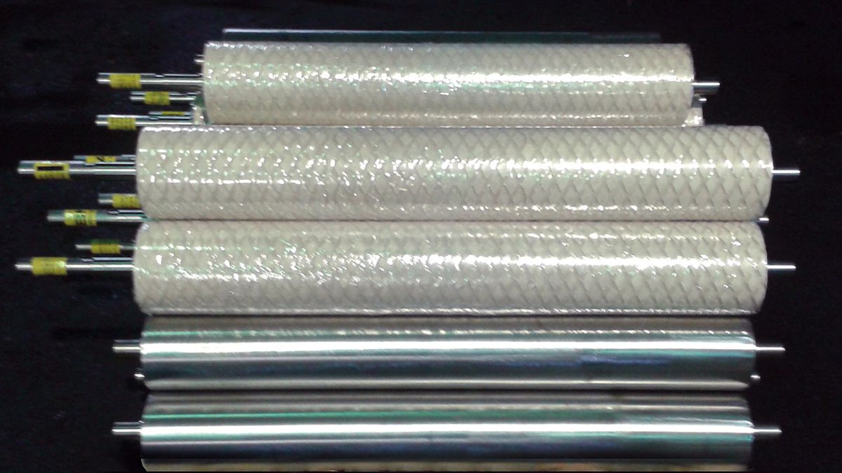 Rouleaux - tambours inox ou caoutchouc blanc agroalimentaire