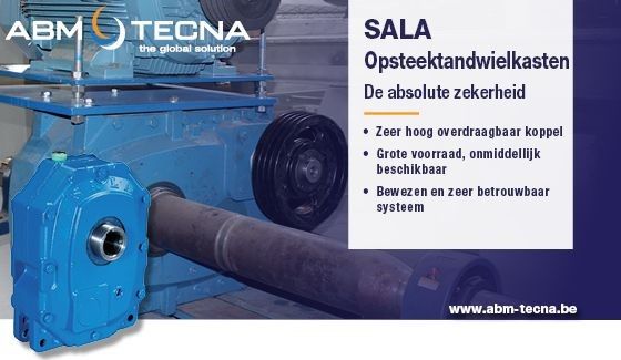 SALA-opsteekreductor in blauw: hoog koppel, grote voorraad, bewezen betrouwbaar systeem, ABM TECNA