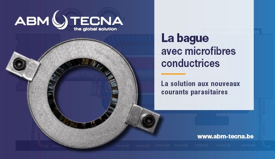 Bague avec microfibres conductrices, solution contre les courants parasitaires dans les moteurs électriques
