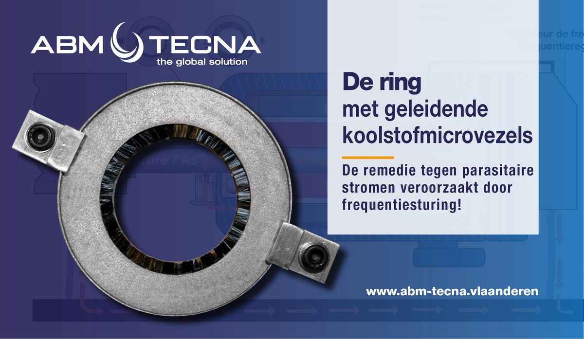 Ring met geleidende koolstofmicrovezels: de remedie tegen parasitaire stromen door frequentiesturing