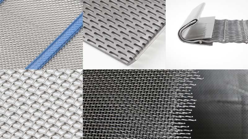 différentes toiles pour crible