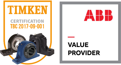 Certifications paliers TIMKEN et moteurs ABB