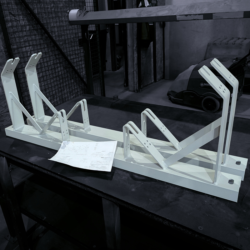 nouveau support à rouleaux fabriqué dans nos ateliers de Fleurus