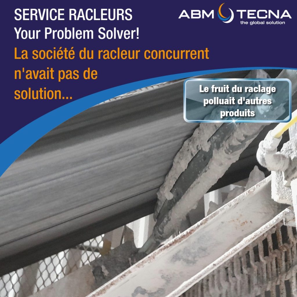 Racleur concurrent repositionné