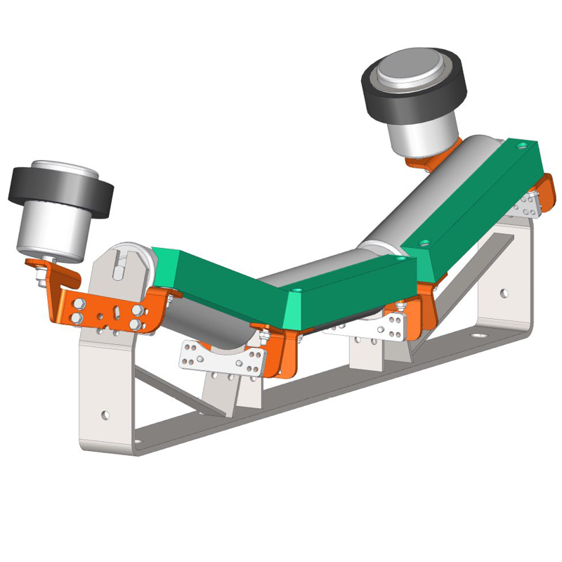 Support à rouleaux équipé des protections d'angles rentrants Optim'Protec